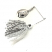 spinnerbait - single nickel colorado blade - threadfin skirt 2
